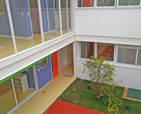 Construção do novo prédio do berçário